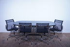 Vitra Eames Segmented Table Linoleum schwarz 185x105 cm