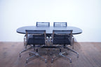 Vitra Eames Segmented Table Linoleum schwarz 185x105 cm