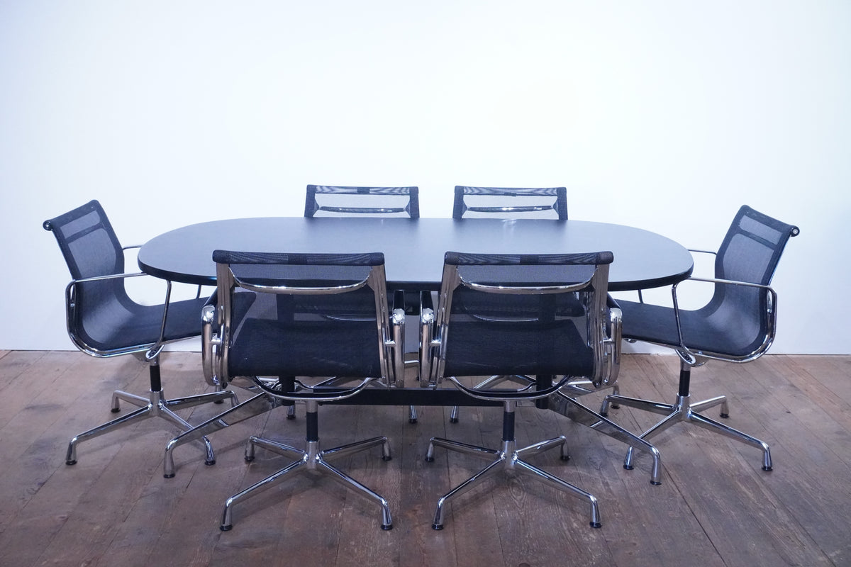 Vitra Eames Segmented Table Linoleum schwarz 185x105 cm