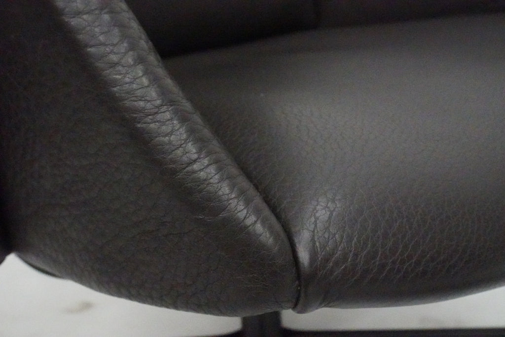 De Sede DS-343 Sessel & Ottoman Leder braun