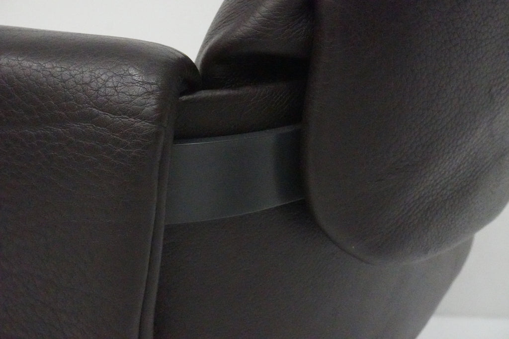 De Sede DS-343 Sessel & Ottoman Leder braun