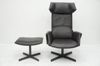 De Sede DS-343 Sessel & Ottoman Leder braun