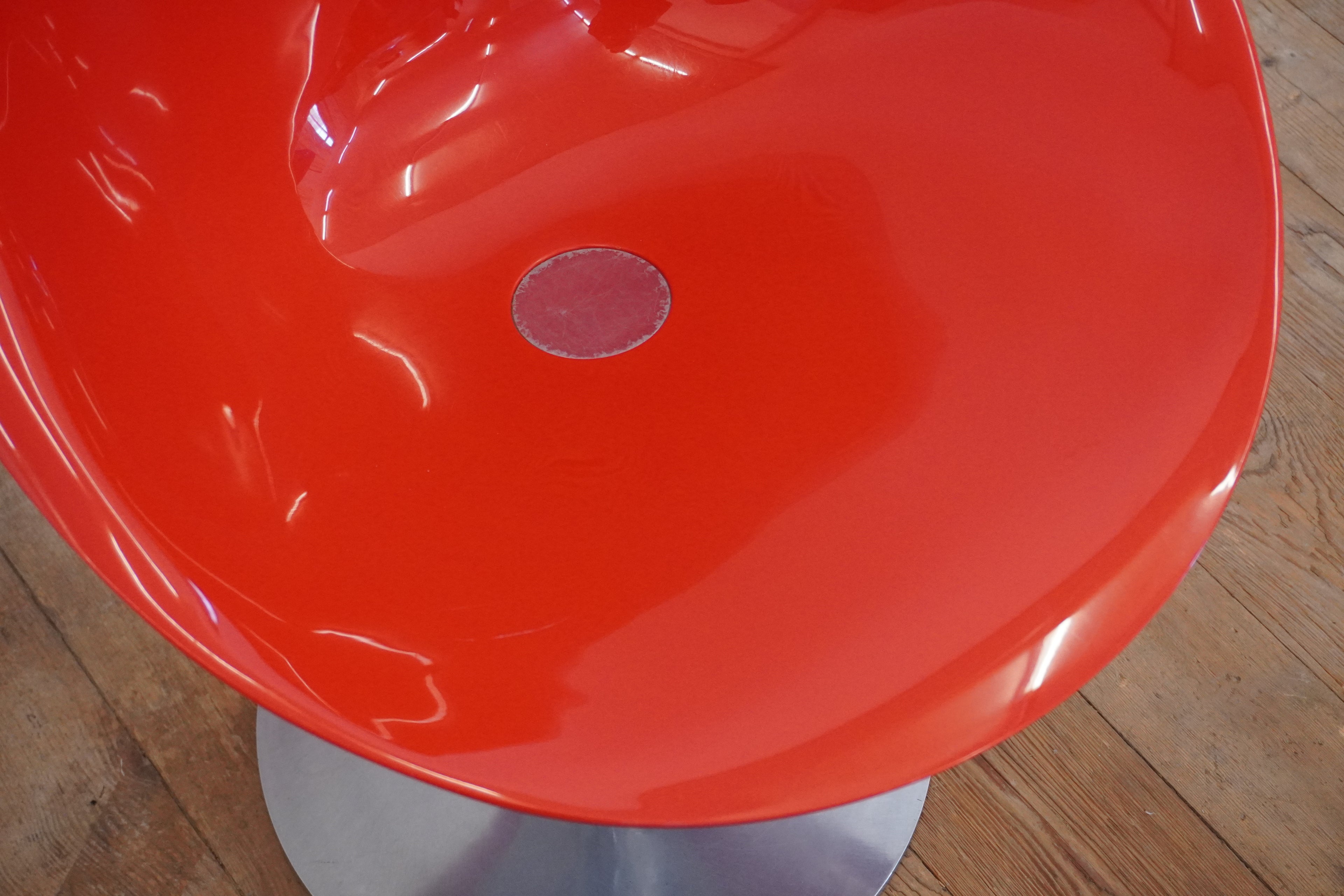 Drehstuhl Ero S by Kartell rot drehbar