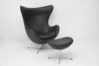Fritz Hansen Egg Chair & Ottoman von Arne Jacobsen