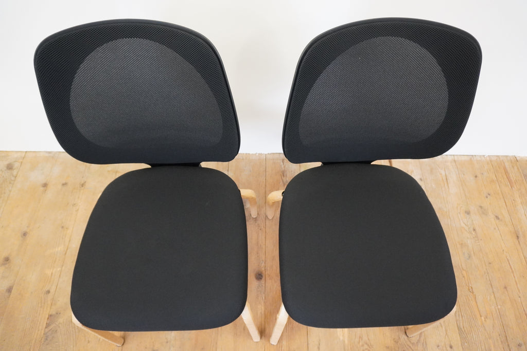 Giroflex Besucherstuhl 353 Stoff schwarz 2er Set