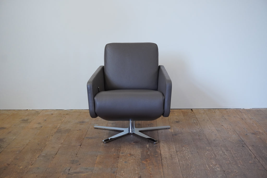 Intertime Nano Hochsessel Leder taupe