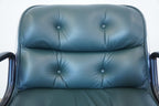 Knoll Pollock Executive Chair Leder dunkelgrün