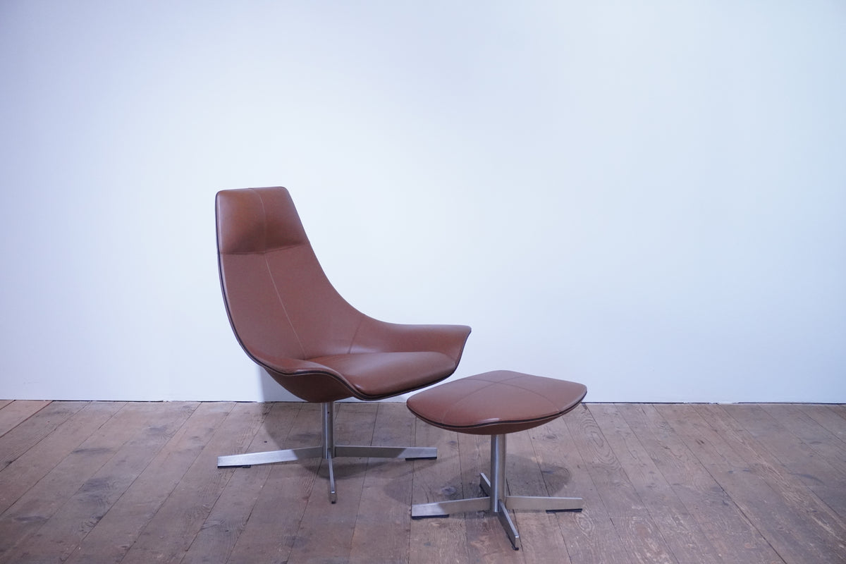 Matteo Grassi Lounge Chair Leder cognac