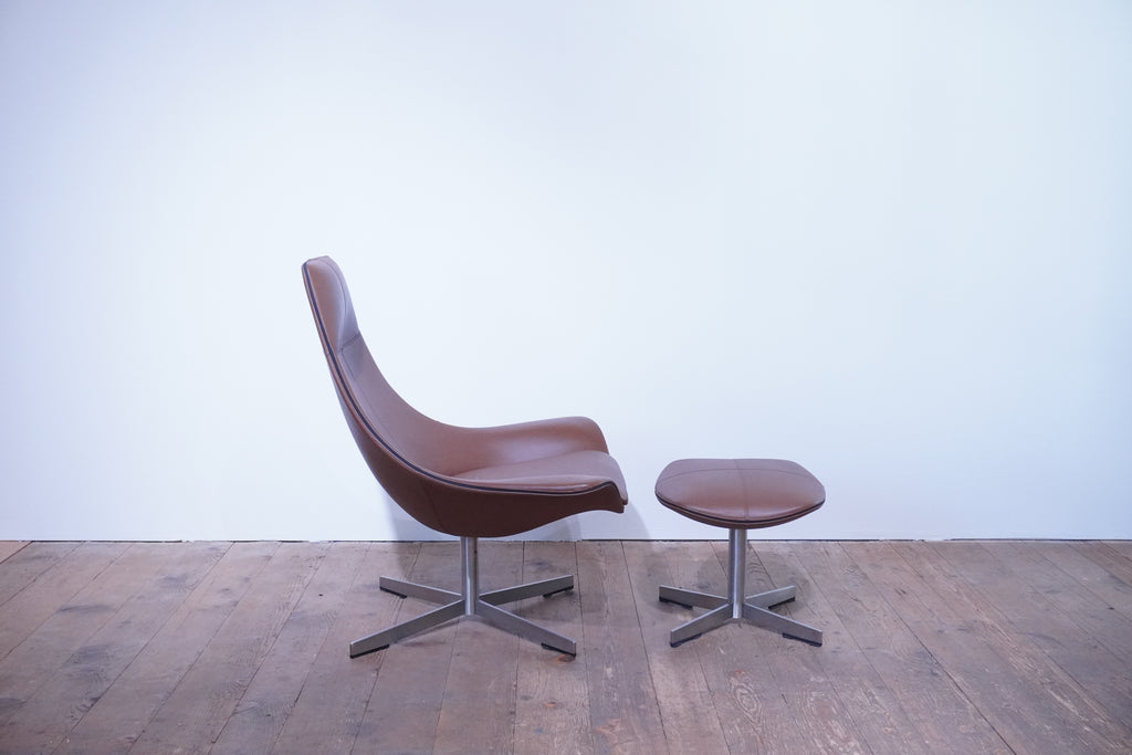 Matteo Grassi Lounge Chair Leder cognac