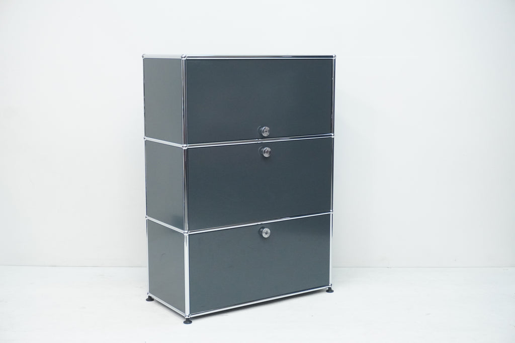 USM Haller Regal 1x3 anthrazitgrau