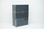 USM Haller Regal 1x3 anthrazitgrau