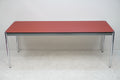 USM Haller Tisch 200 x 75 cm Linoleum rot