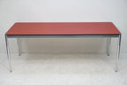 USM Haller Tisch 200 x 75 cm Linoleum rot