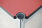 USM Haller Tisch 200 x 75 cm Linoleum rot