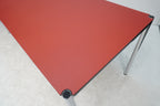 USM Haller Tisch 200 x 75 cm Linoleum rot
