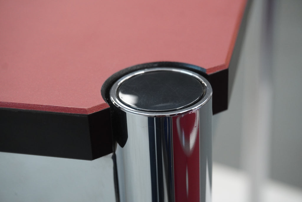 USM Haller Tisch 200 x 75 cm Linoleum rot