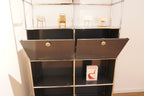 USM Haller Regal 2x6 anthrazitgrau 2 Klappen