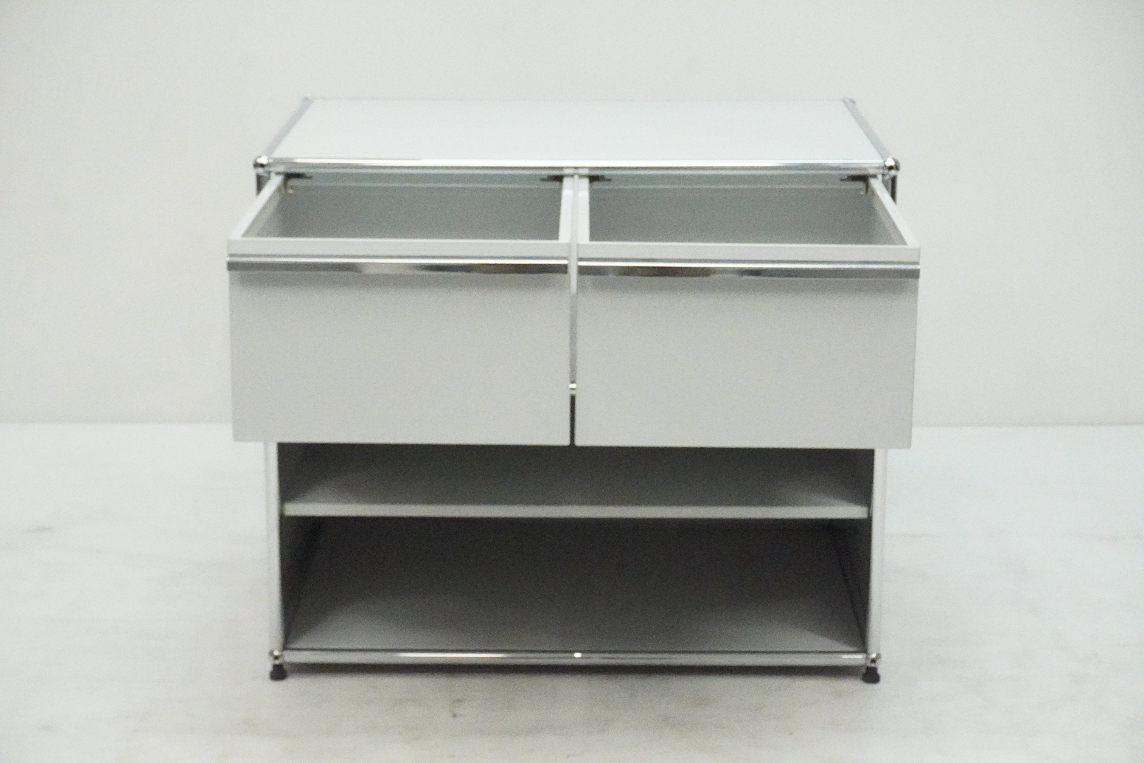 USM Haller Regal 1x2 lichtgrau