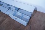 USM Haller Regal 3x1 lichtgrau mit Klappen