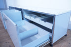 USM Haller Regal 3x1 lichtgrau mit Schubladen