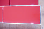 USM Haller Regal 3x1 rubinrot mit Klappen