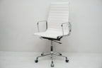 Vitra Eames Alu Chair EA119 Kunstleder weiss