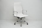 Vitra Eames Alu Chair EA119 Kunstleder weiss