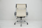 Vitra Eames Alu Chair EA119 Kunstleder weiss