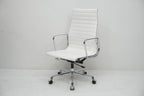 Vitra Eames Alu Chair EA119 Kunstleder weiss
