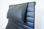 Vitra Eames Aluminium Chair Lounge EA124 & EA125 Leder schwarz