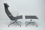 Vitra Eames Aluminium Chair Lounge EA124 & EA125 Hopsak grau