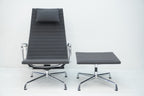 Vitra Eames Aluminium Chair Lounge EA124 & EA125 Hopsak grau