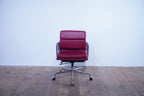 Vitra Eames Soft Pad Chair EA217 Leder rot