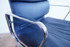 Vitra Eames Soft Pad EA219 Leder dunkelblau