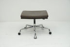 Vitra Hocker auf Rollen EA223 Leder braun