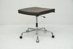 Vitra Hocker auf Rollen EA223 Leder braun