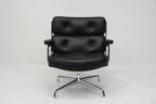 Vitra Eames Lobby Chair ES105 Time Life Chair Leder nero
