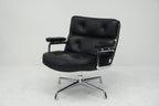 Vitra Eames Lobby Chair ES105 Time Life Chair Leder nero
