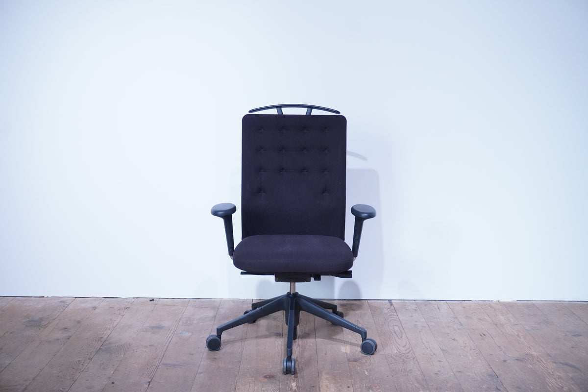 Vitra ID Trim Bürostuhl Stoff braun