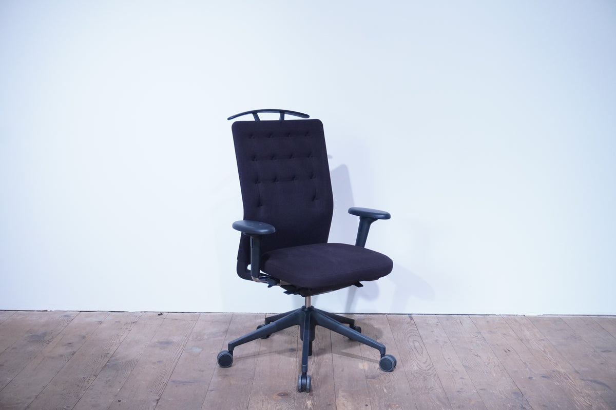 Vitra ID Trim Bürostuhl Stoff braun