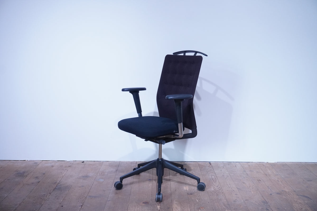 Vitra ID Trim Bürostuhl Stoff schwarz-braun