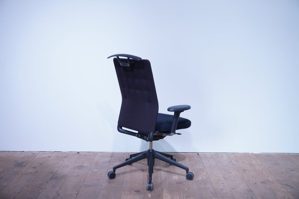 Vitra ID Trim Bürostuhl Stoff schwarz-braun