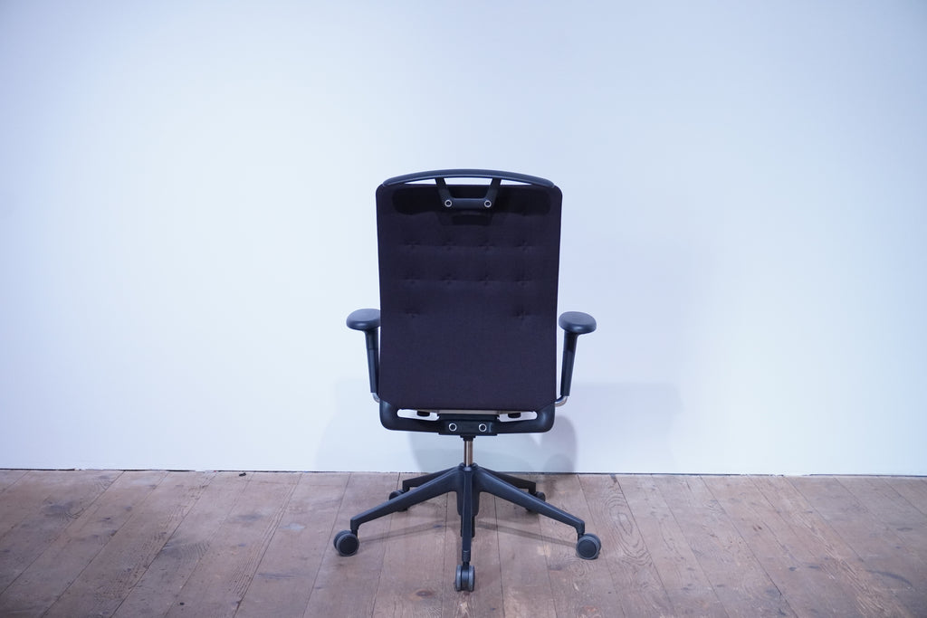 Vitra ID Trim Bürostuhl Stoff schwarz-braun
