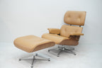 Vitra Eames Lounge Chair neue Masse Leder Cognac Nussbaum