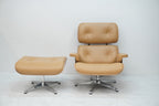 Vitra Eames Lounge Chair neue Masse Leder Cognac Nussbaum