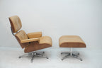 Vitra Eames Lounge Chair neue Masse Leder Cognac Nussbaum