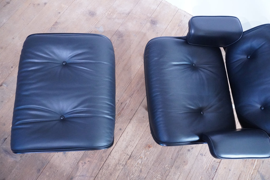 Vitra Eames Lounge Chair neue Masse Leder nero