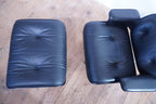 Vitra Eames Lounge Chair neue Masse Leder nero