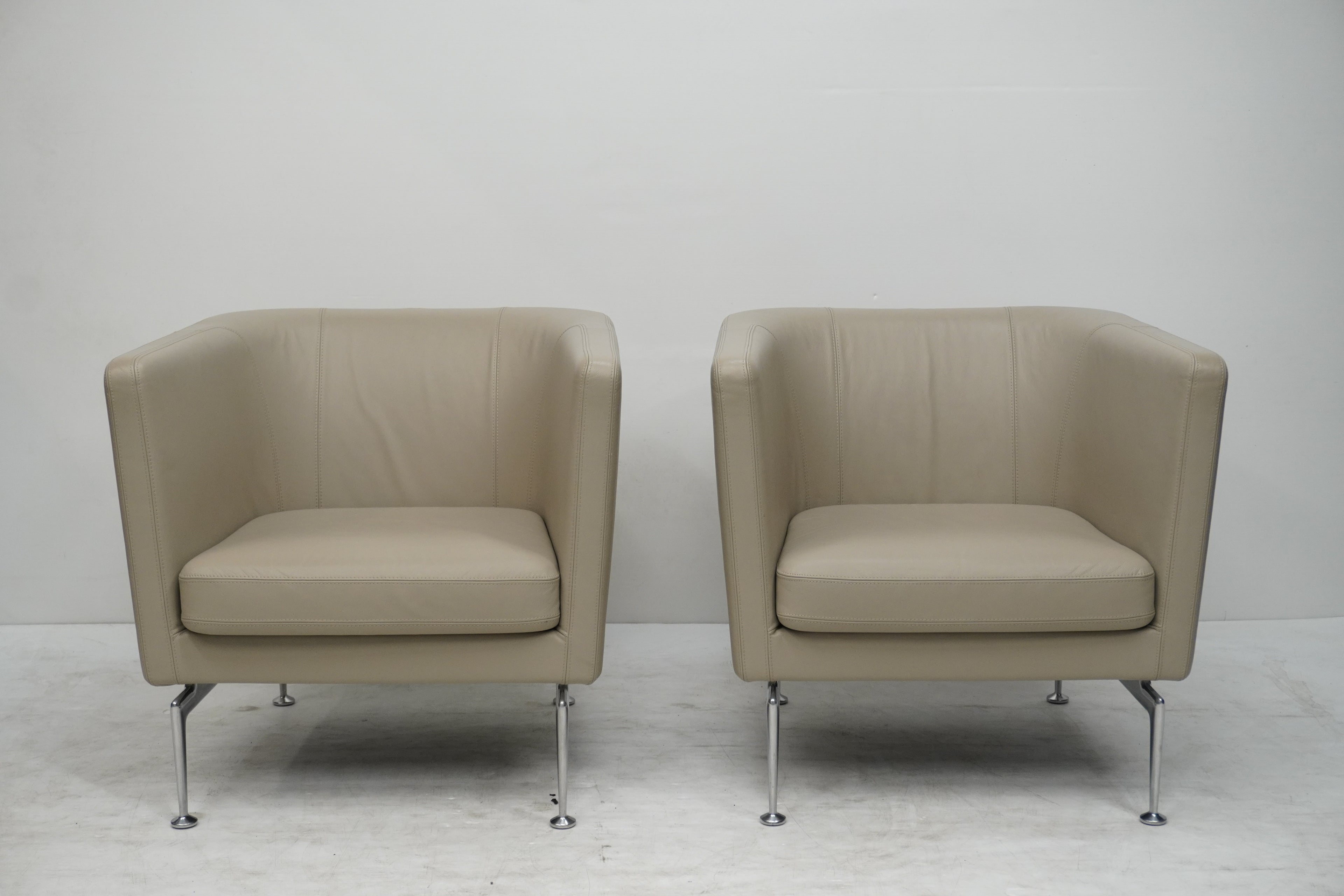 Vitra Suita Armchair Sofa Set Leder sand