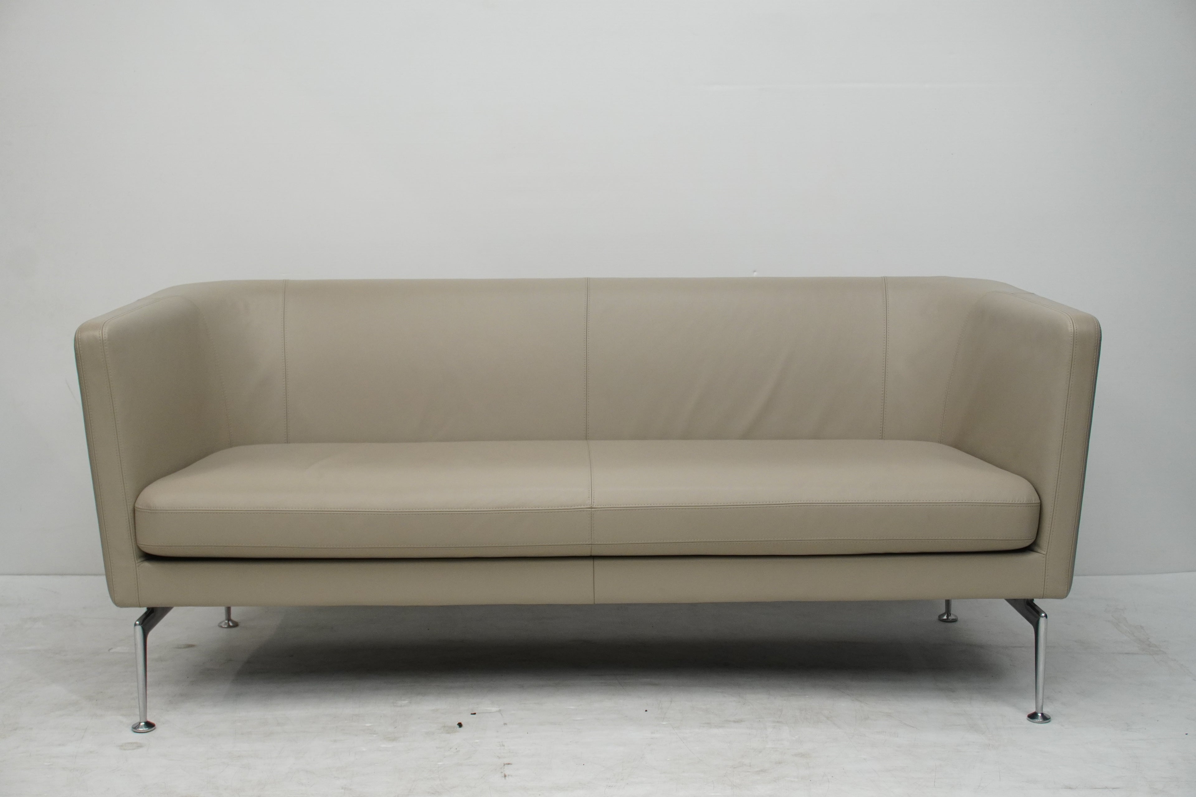 Vitra Suita Armchair Sofa Set Leder sand